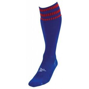 Precision Unisex Adult 3 Stripe Pro Soccer Socks / Royal Blue/Red